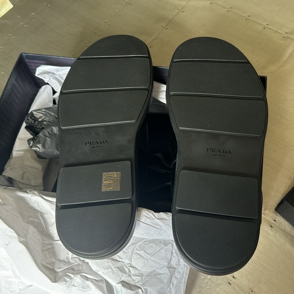 PRADA Black Crisscross Sandals. NEW IN BOX US9 - Picture 7 of 11